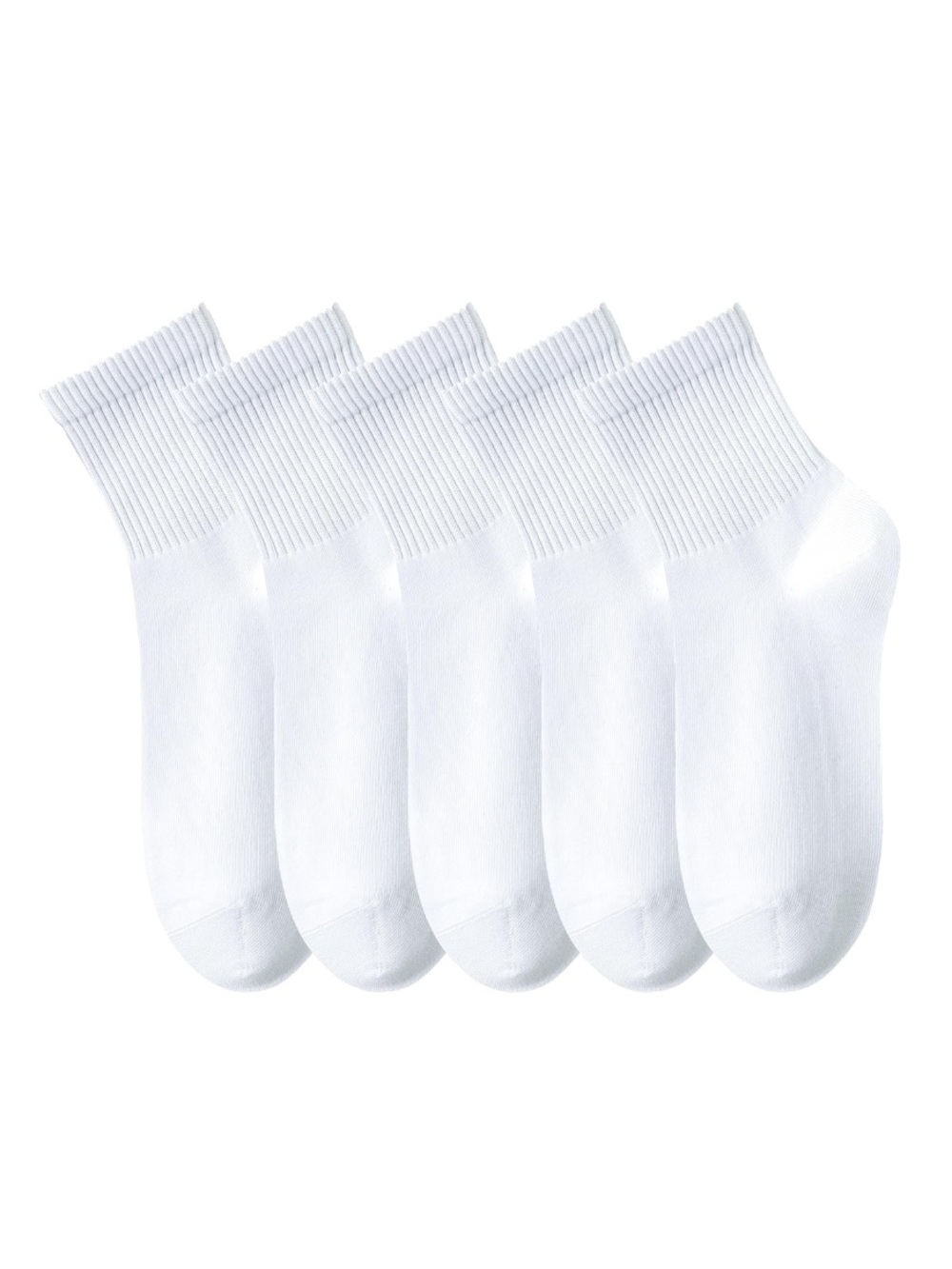 Men's Athletic White Ankle Socks (5-Pack) Ricotnisocs